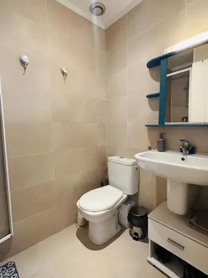 a bathroom with a toilet and a sink at New ! Charmant spacieux 2p Vieux-Nice calme in Nice