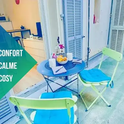 Studio T1 Centre - Idéal couple & amis - Confort - WIFI - Calme - Climatisation - Coin Terrasse