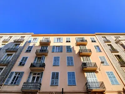 a tall building with balconies on the side of it at Nestor&Jeeves - COTE JARDIN - Central - Close sea in Nice