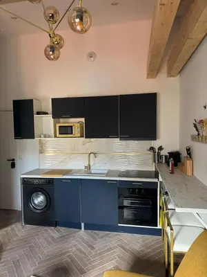a kitchen with a sink and a dishwasher at MOON - 45 in Nice