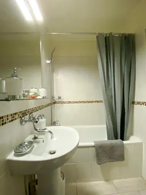a bathroom with a sink and a shower and a tub at Bel Appartement 2 pièces - 10min de la mer in Nice
