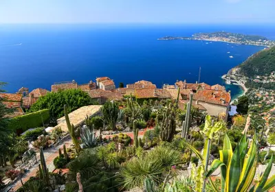 a view of the city of dubrovnik with cacti at LA SOLEILLADE VI4451 By Riviera Holiday Homes in Èze