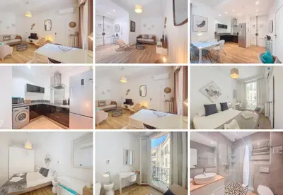 a collage of photos of a living room and a bedroom at Nestor&Jeeves - COCOA BEACH - Central - Near Beach in Nice