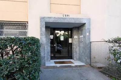 an entrance to a building with a glass door at #41 Flat for 6, 3 Bdrs Parking Wifi 5mins walk Tram T1 in Nice