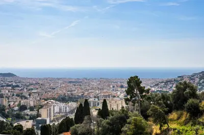 a view of the city of athens from a hill at Magnifique villa avec vue mer panoramique in Nice
