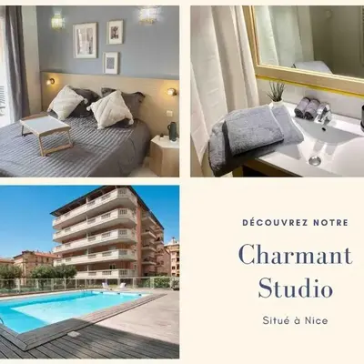 Charming studio with swimming pool