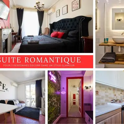 Suite romantique - Carré d'Or Nice proche de la mer
