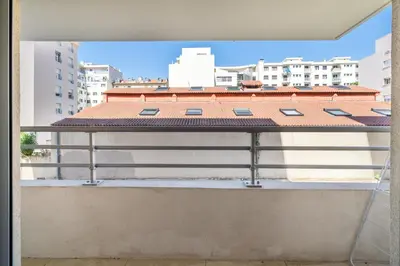 a view from a window of a building at Cozy 2P Port de Nice garage in Nice
