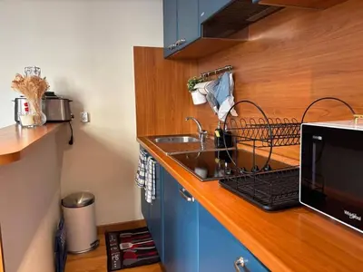 a kitchen with a sink and a counter top at Nice Signature Halévy in Nice