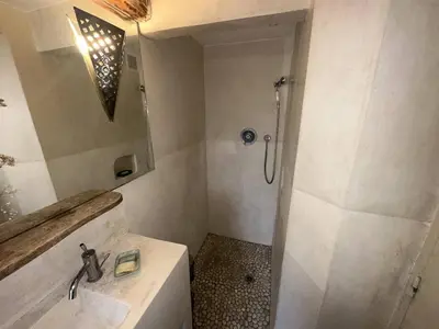 a bathroom with a shower and a sink and a shower at Nice Signature Baracca in Nice