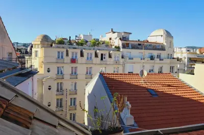 a view from the roof of a building at MY CASA - GRIMALDI - Sous les toits de Nice in Nice