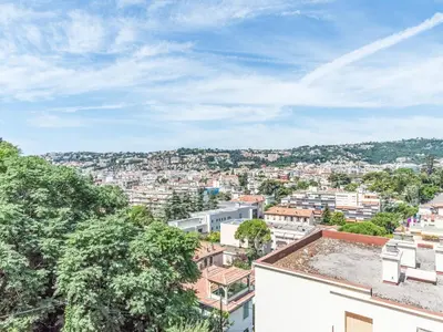 a view of the city from the apartment at Apartment L'Helios by Interhome in Nice