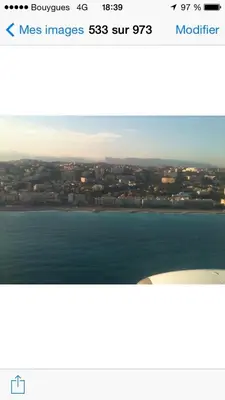 a screenshot of a webpage with a picture of the ocean at Long stay in Old town of Nice, Castle Hill in Nice