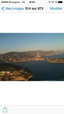 a screenshot of a website with a view of a lake at Long stay in Old town of Nice, Castle Hill in Nice