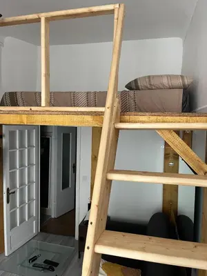 a couple of bunk beds in a room at Joli studio cœur de Nice in Nice