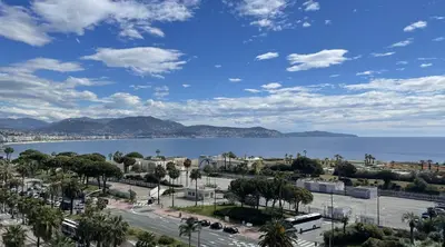 a view of a city and a body of water at Azure blue in Nice