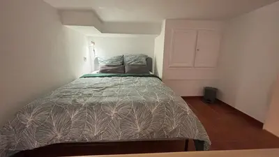 a bedroom with a large bed in a room at Studio Carré d 'Or - 5 minutes de la mer in Nice