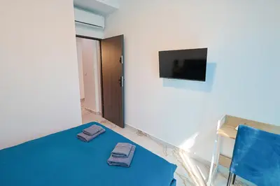a rendering of a floor plan of a house at Small Paradise 4 Cozy Rooms with AC in Nice
