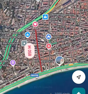 a map of a city with many attractions at 5 sky miniPenthouse in Nice