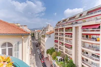 an overhead view of a city street with buildings at LE LAFAYETTE 2 AP4474 by Riviera Holiday Homes in Nice