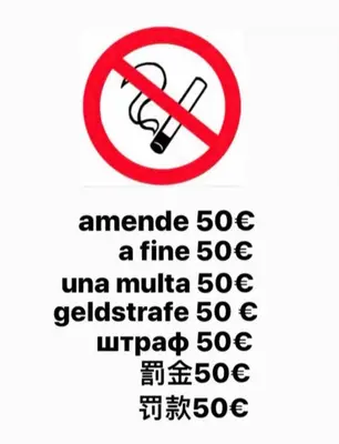 a sign that says animate a fine mulina at Studio in the center balcony AC in Nice