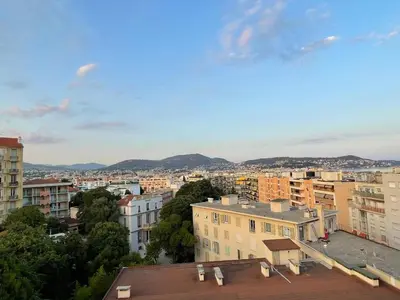 a view of a city with buildings at Mer à 5 minutes et vue splendide! in Nice
