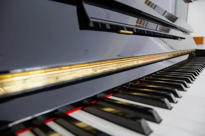 an empty keyboard of an organ at Appartement luxueux entier 3 chambres in Nice