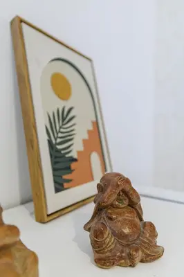 a figurine of a snail next to a picture at Cozy and bright appartement - Port of Nice in Nice