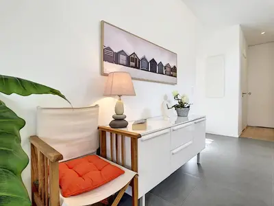 a desk with a lamp and a chair in a room at Nestor&Jeeves - SWEETHEART - Central location - Close Old Town in Nice