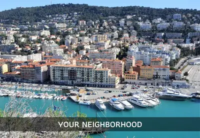a view of a harbor with boats in the water at Nestor&Jeeves - PORT LYMPIA - Close Old Town - Port Area in Nice