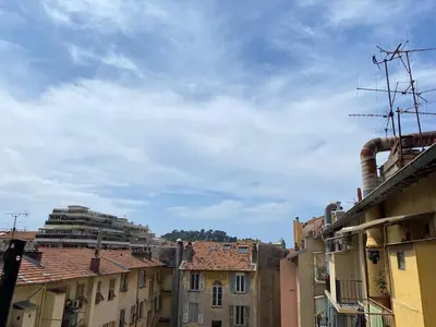 a view of a city with buildings at Beautiful 2 rooms 45 m2 Nice in Nice