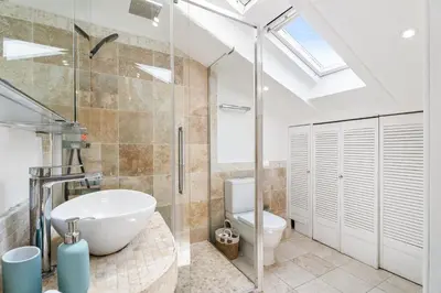 a bathroom with a sink and a toilet at Charmant 2p au port de Nice - Calme et climatisé in Nice