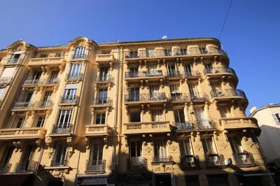 a building in paris with balconies on it at La Suite Londres in Nice