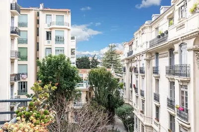 a view of a city street with buildings at MY CASA - VERDI - Superb Studio Suite City Center in Nice