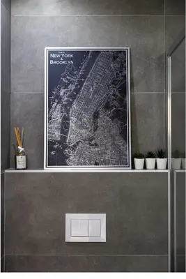 a picture of a map on a wall at Moderne et lumineux en centre-ville - 2 Chambres in Nice