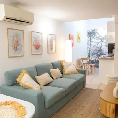 Duplex carré d'or au calme sur cour 100m de la plage