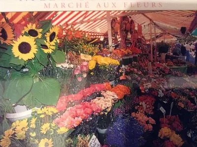 a flower market with a bunch of flowers at Villa Lympia in Nice