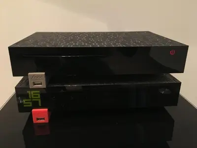 a black printer sitting on top of a table at Gallo Comfort in Nice