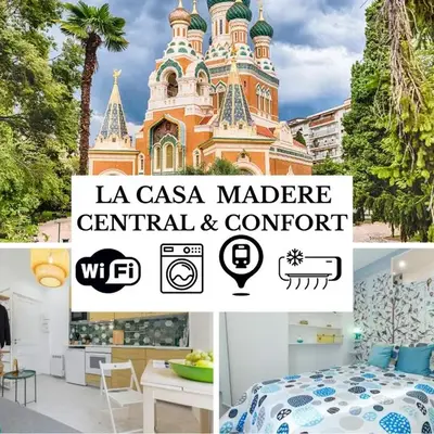 Casa Madere- Idéal Couples - Central & cosy -Train station - Tram & Supermarkets-Balcony- Washing-machine-AC