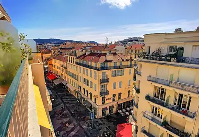 an aerial view of a city with buildings at Nestor&Jeeves - GIBRALTAR TERRASSE - Central - By sea - Pedestrian zone in Nice
