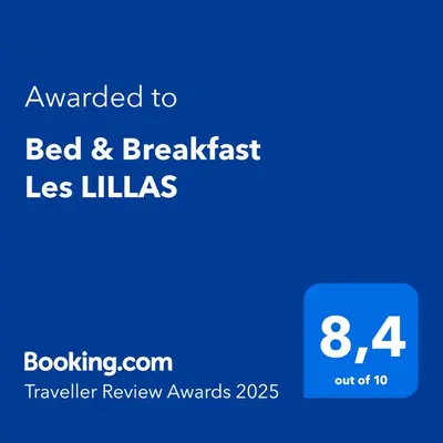 a screenshot of the bed and breakfast las lillias sign at Bed & Breakfast Les LILLAS in Saint-Jeannet