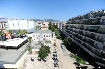 an overhead view of a city street with buildings at Nice Étoile Grand Suite Five stars Holiday House in Nice