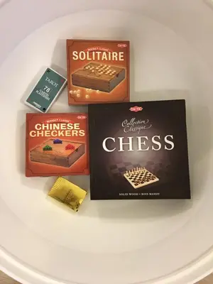 three boxes of chinese cheeses on a white plate at Apartment on Place Massena in Nice