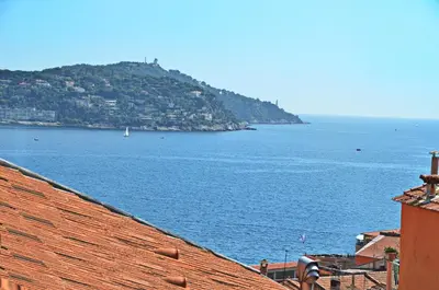 a view of a large body of water at Villefranche Sur Mer One Bed in Villefranche-sur-Mer
