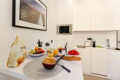 a kitchen counter with a bowl of food on it at MY CASA - PAULE - Great Old Town Studio w AC in Nice