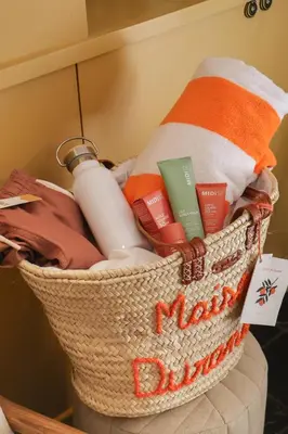 a basket filled with lots of different things at Maison Durante in Nice