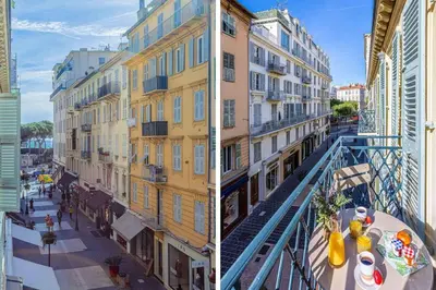 a view of a building from a balcony at MY CASA - PARADIS - Carré d Or 1 room - Balcony Sea View in Nice