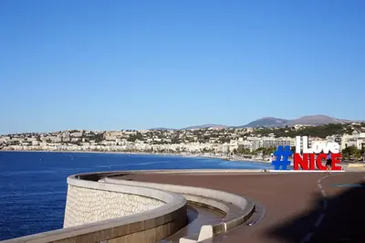 a view of a beach and the water at 