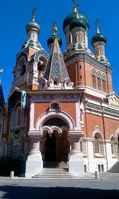 a building with two towers on top of it at Nissa La Bella in Nice