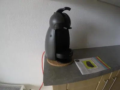 a coffee maker sitting on top of a counter at Renoir Appartement in Cagnes-sur-Mer